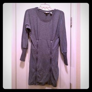 Grey sweater dress